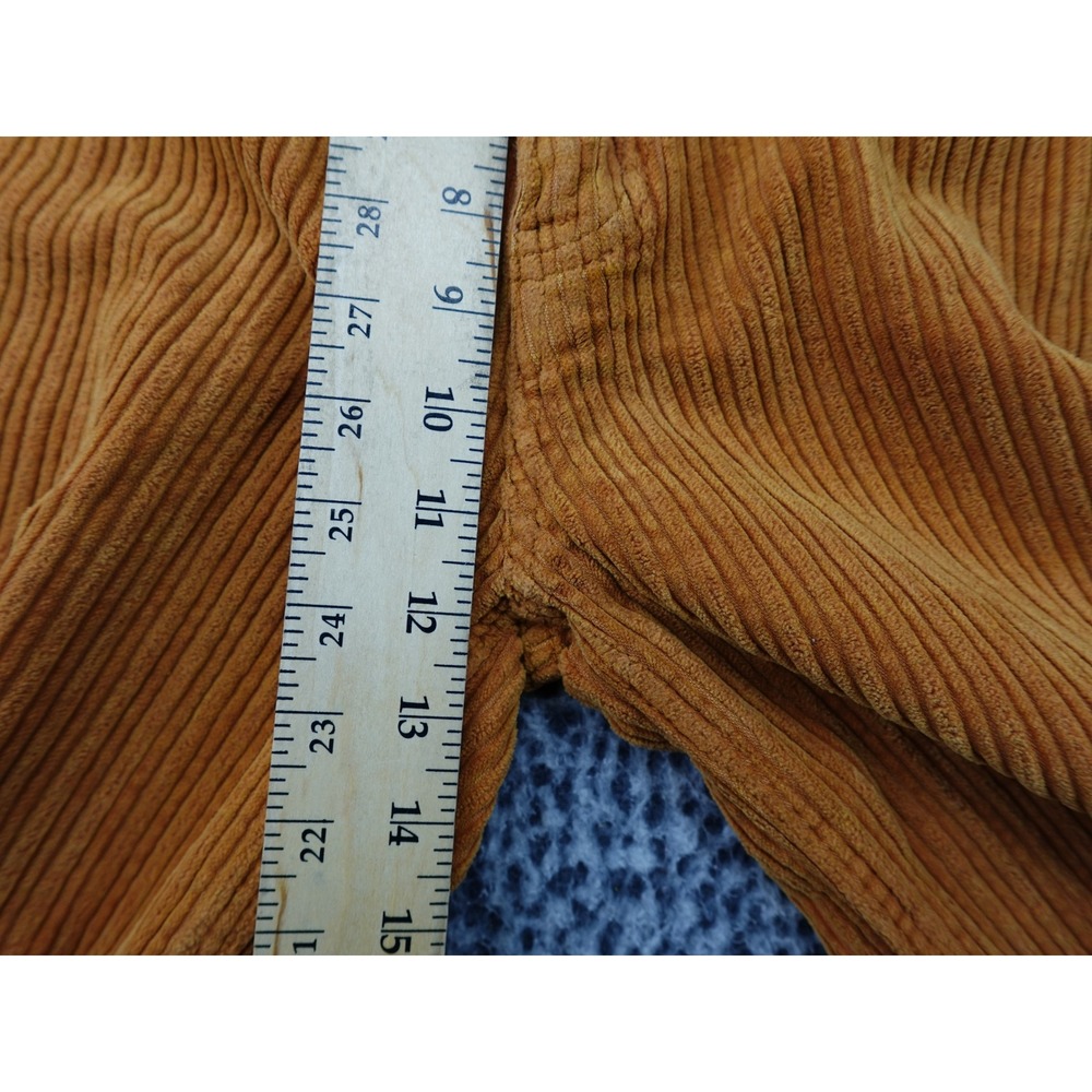 BDG Corduroy Pants Womens 30 Orange High-Rise Baggy Wide Leg Urban Outfitters - Picture 9 of 15